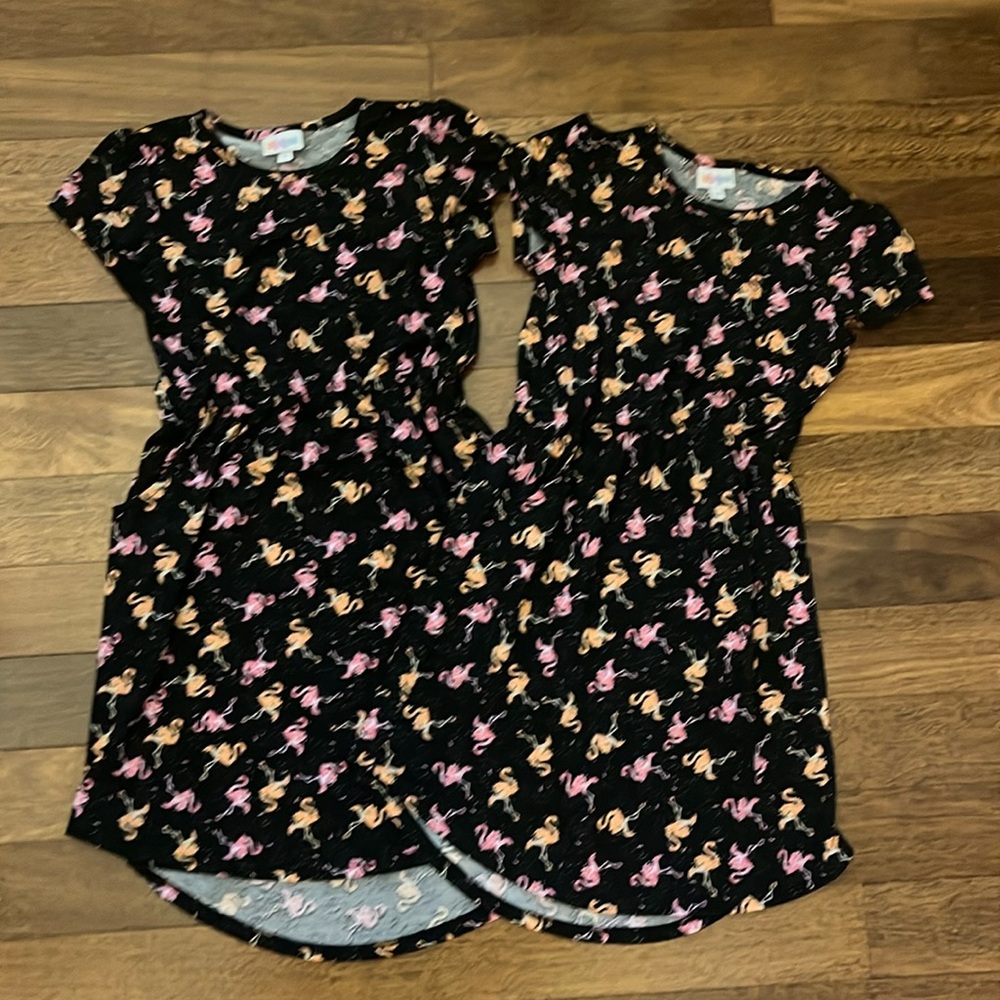 LulaRoe Mae Girls Size 10 and Size 12 Dresses 🦩